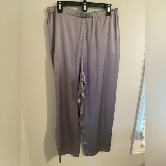 Madewell Dusk Grey Satin Vest Top Matching Set Sizes 12 and L - Picture 6 of 13